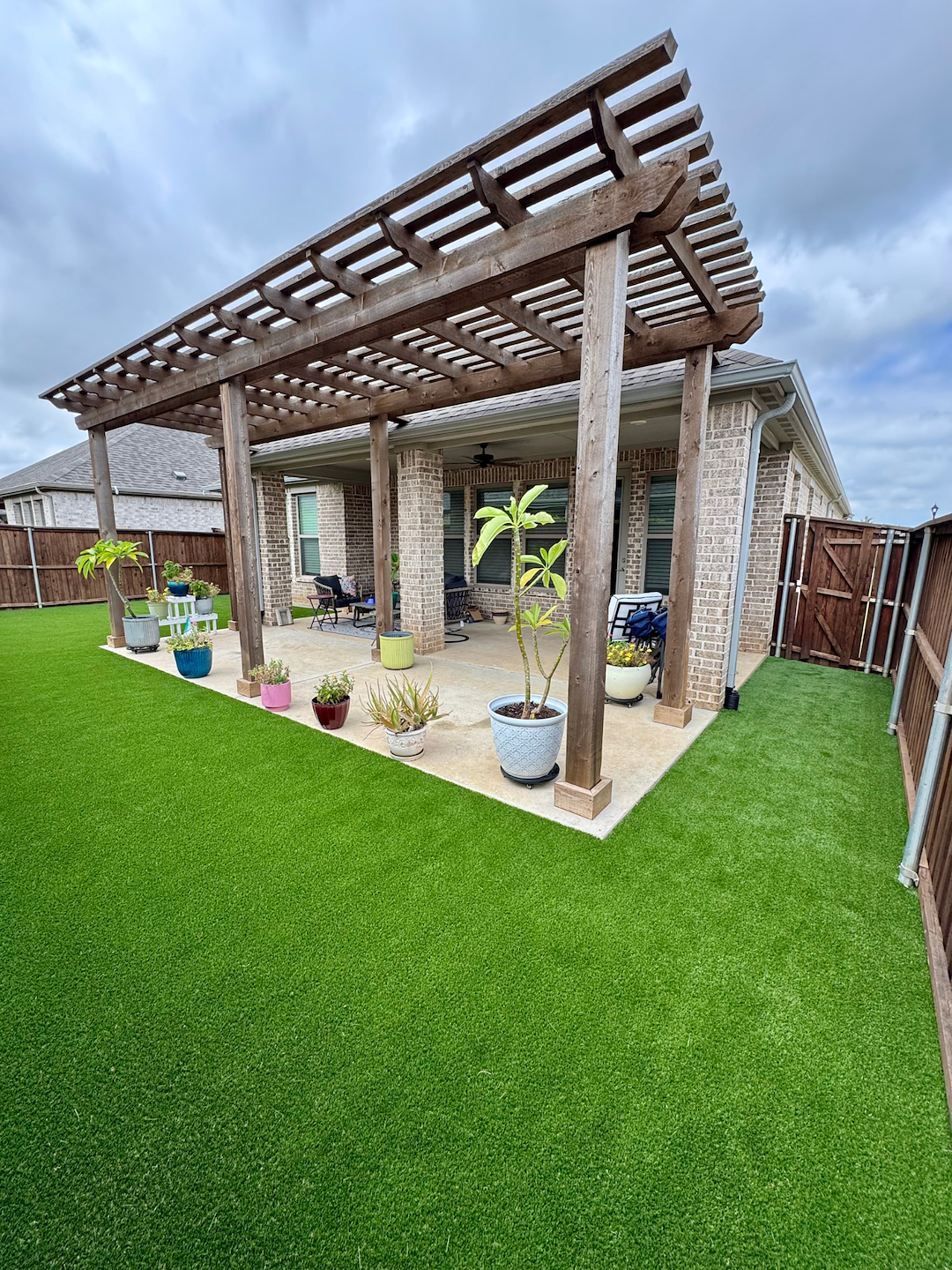 Backyard Redesign with Pet-Friendly Turf in Celina, TX